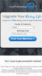 Mobile Screenshot of localprofessionalsingles.com